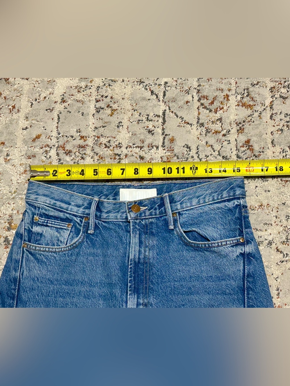 MOTHER The Lemon Twist Sneak High Waist Wide Leg Jeans size 28 - Picture 7 of 14